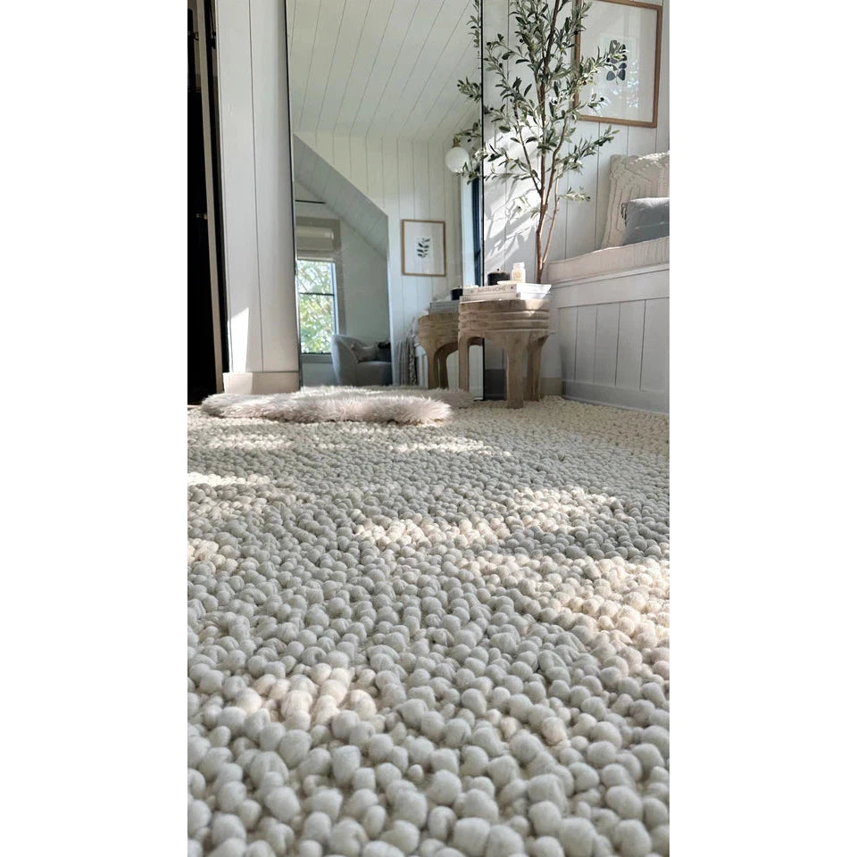 Boucle Neutral Wool Rug
