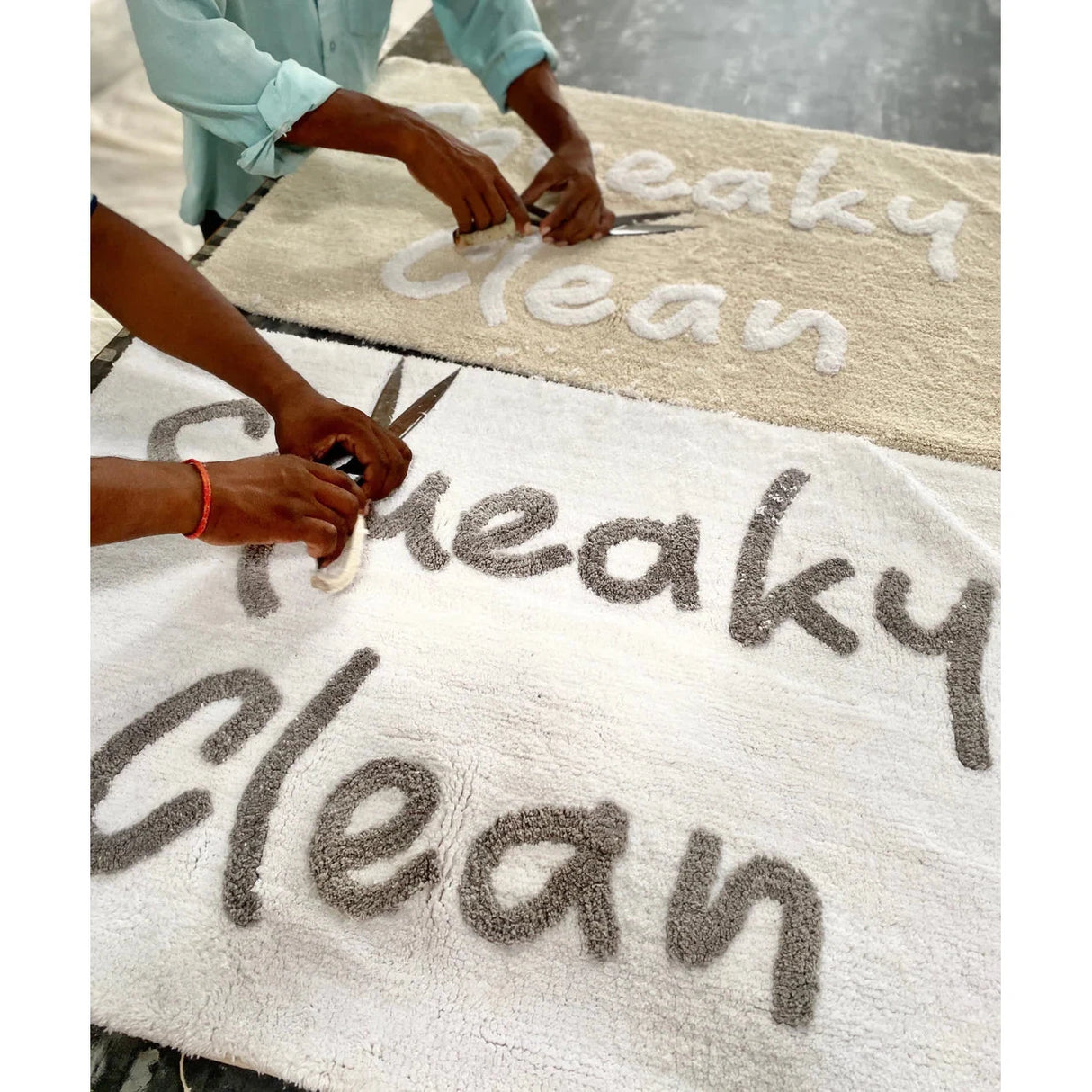 Squeaky Clean Washable Cotton Bath Mat