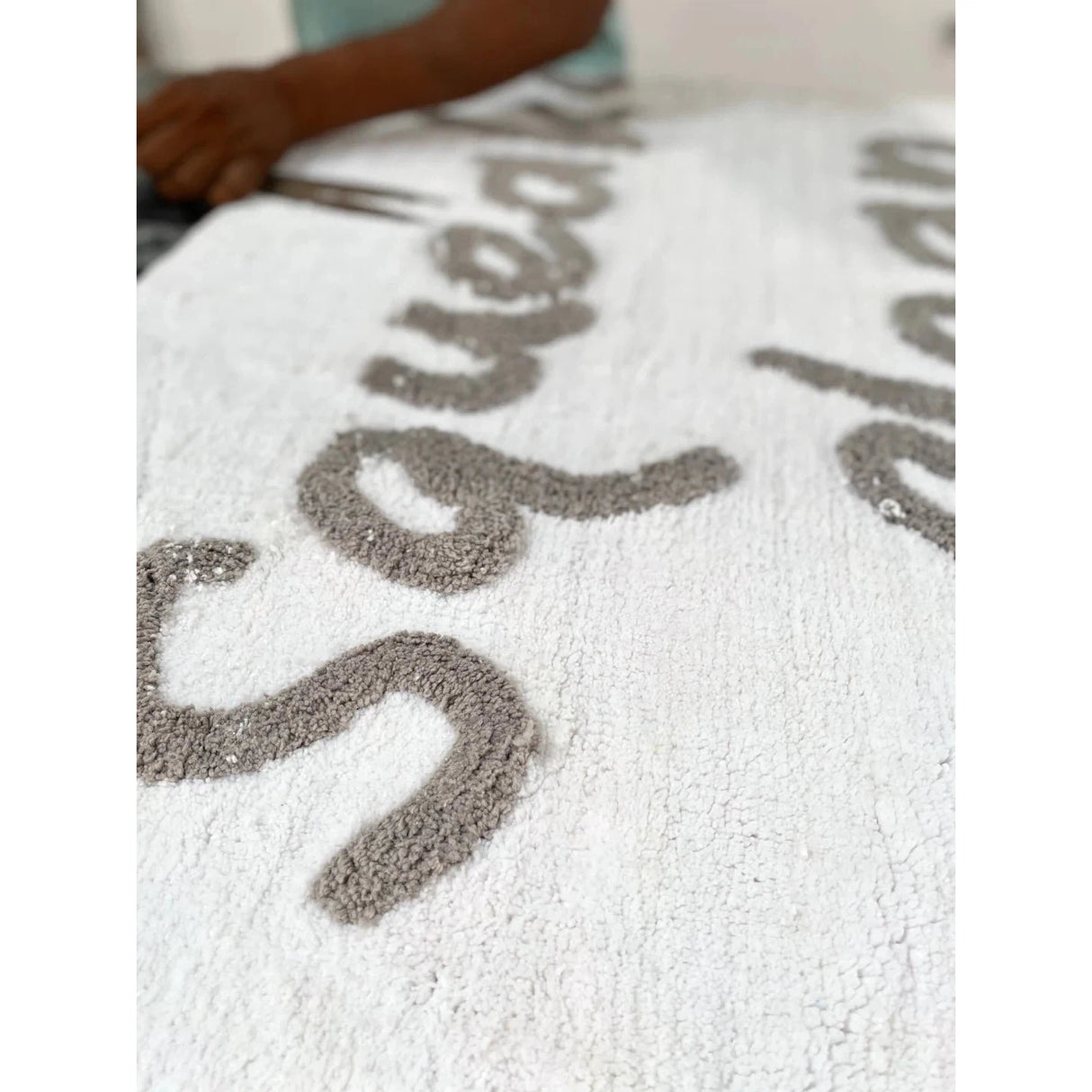 Squeaky Clean Washable Cotton Bath Mat