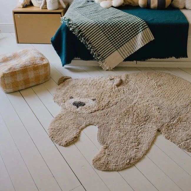 Animal Bear Washable Area Rug