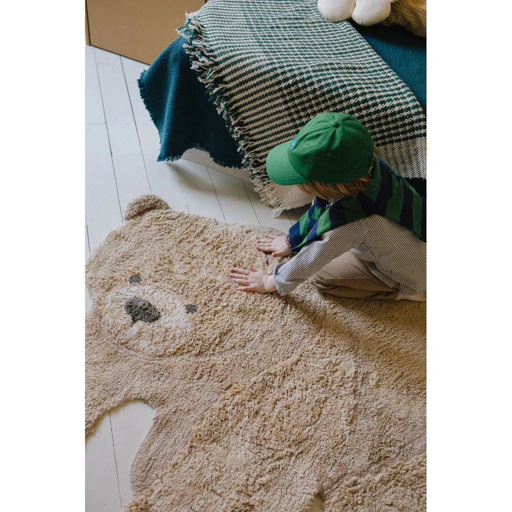 Animal Bear Washable Area Rug