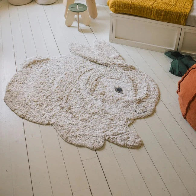 Animal Bunny Washable Area Rug