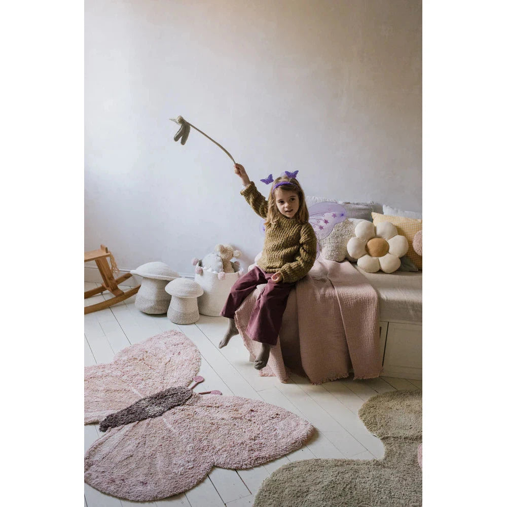 Animal Baby Butterfly Washable Area Rug