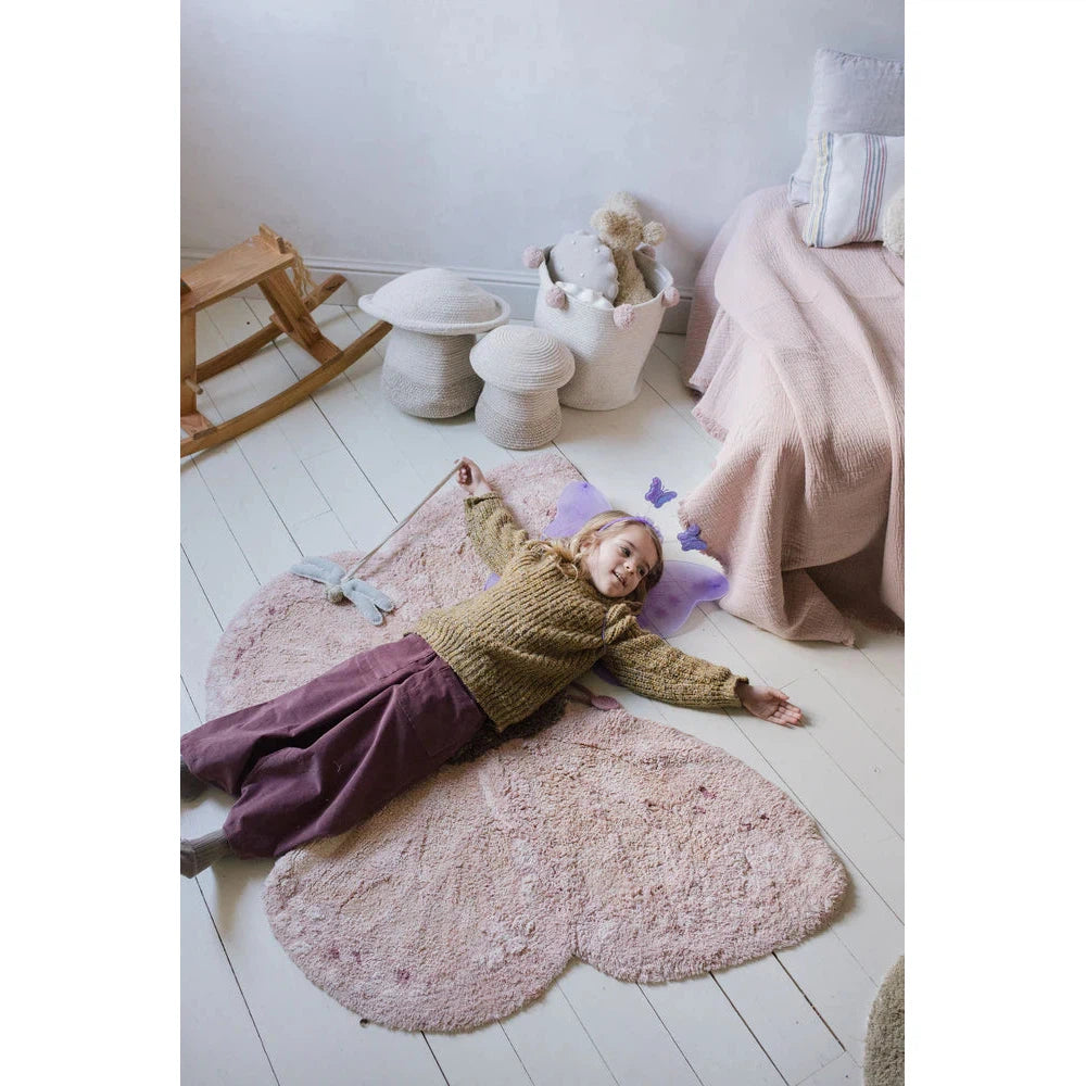 Animal Baby Butterfly Washable Area Rug