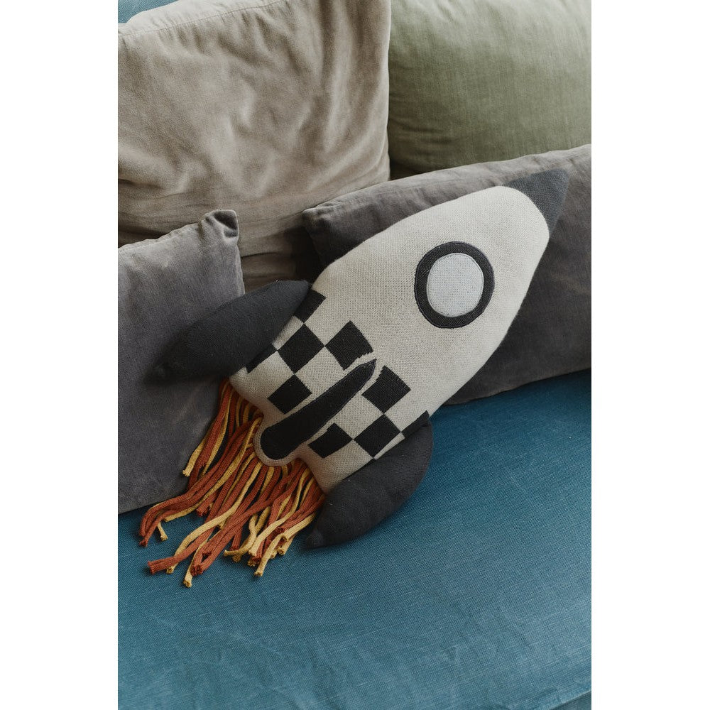Lorena Canals Rocket Knitted Cushion