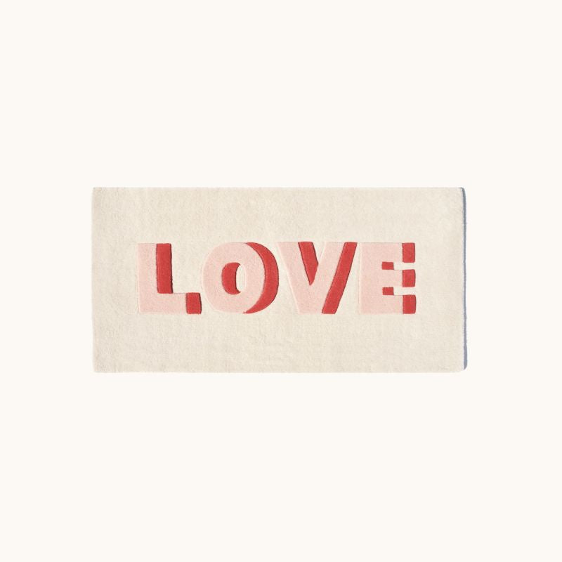 Rectangle Love Area Rug