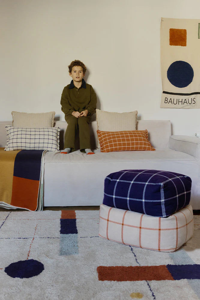 PUFF GEO BLOCK NATURAL - Rugs by Roo