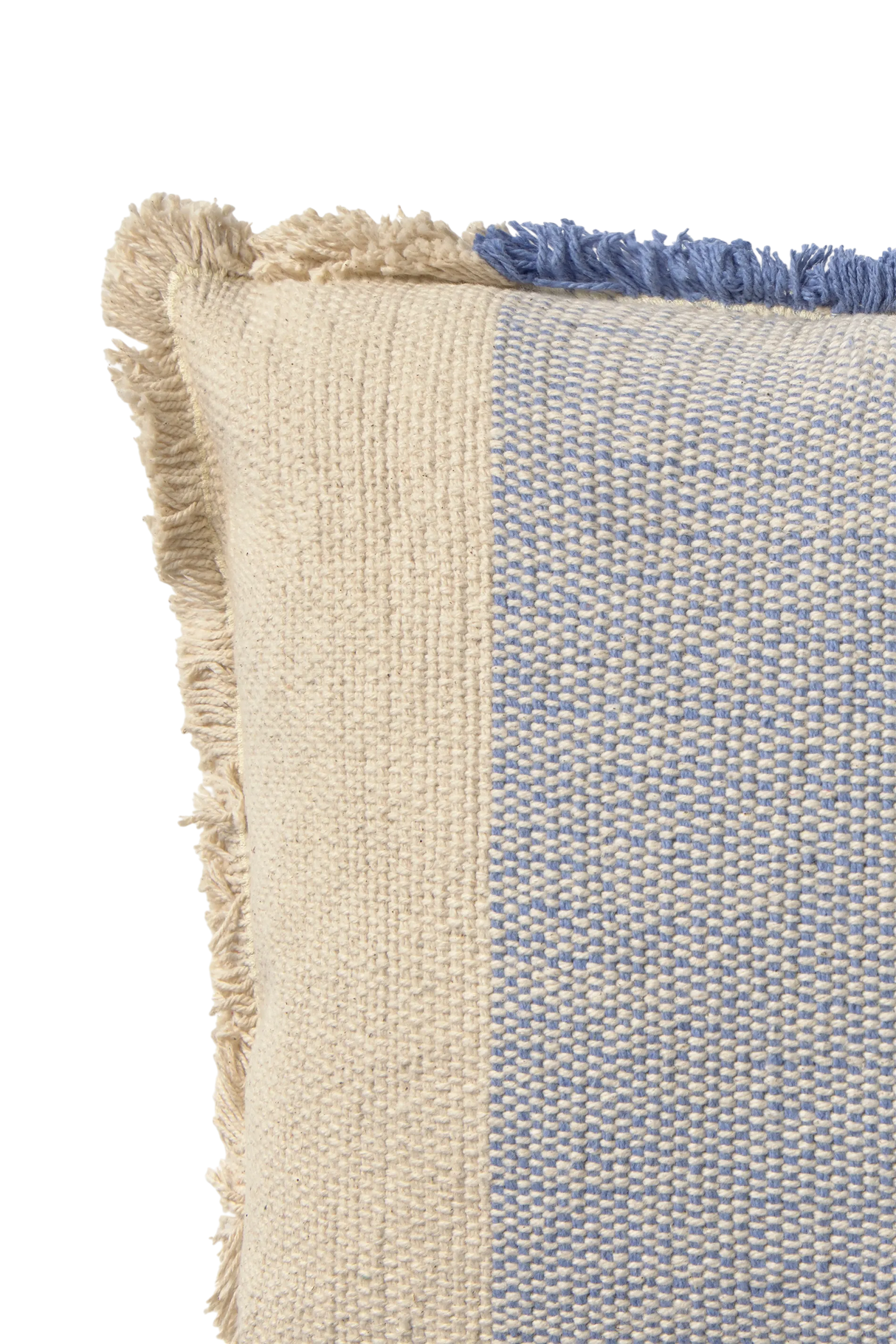 Rectangular Lines Blue Cushion