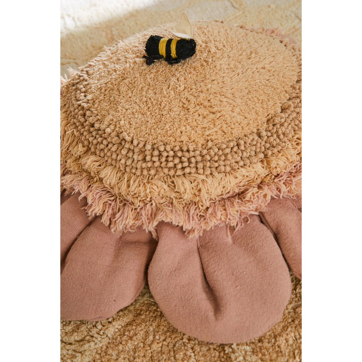 Planet Bee Pink Daisy Floor Cushion