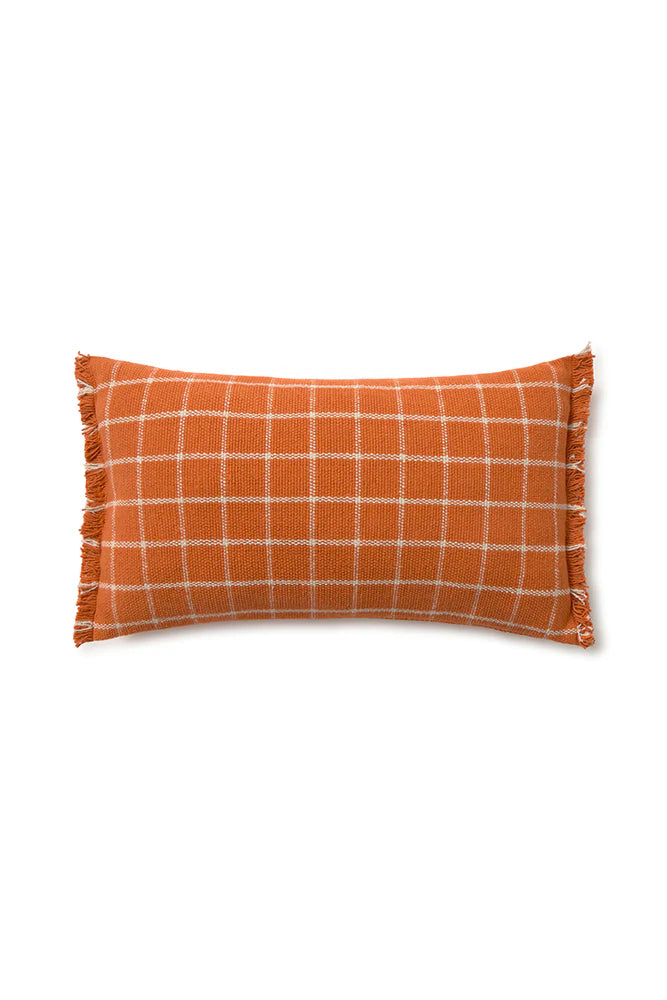 CUSHION GEO BLOCK TERRACOTA - Rugs by Roo