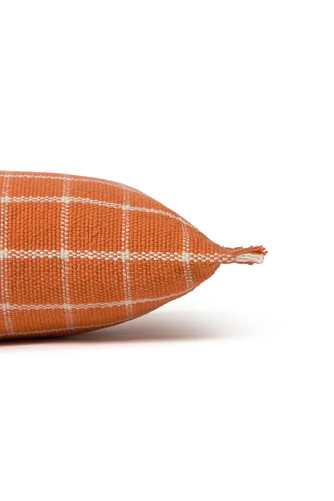 CUSHION GEO BLOCK TERRACOTA - Rugs by Roo