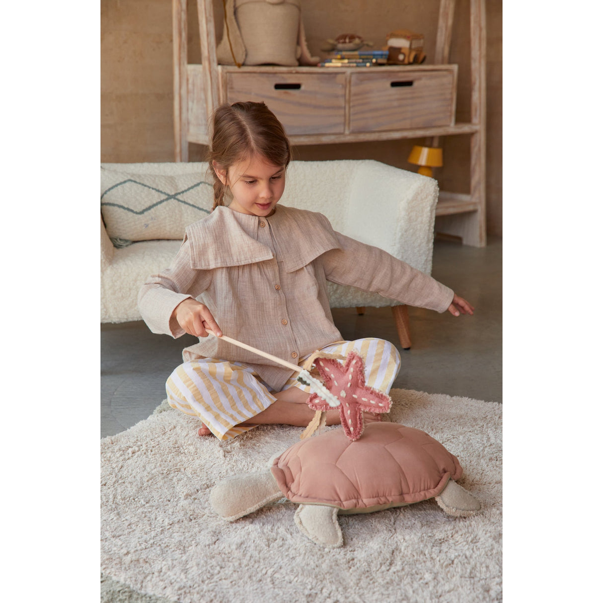 Sea Wonders Turtle Cushion