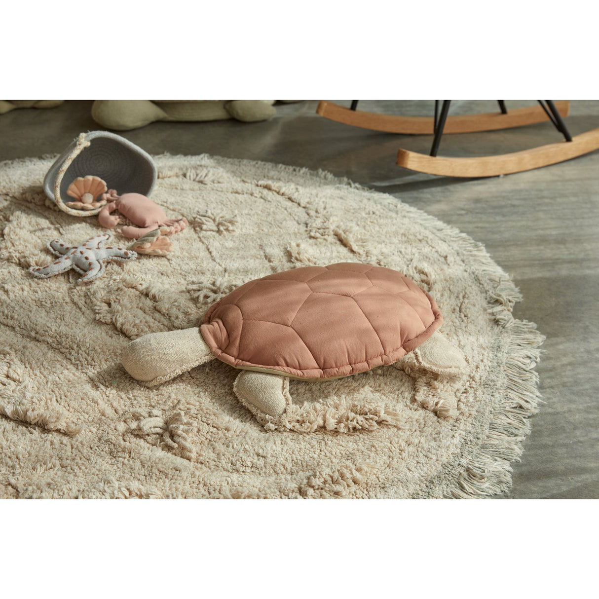 Sea Wonders Turtle Cushion