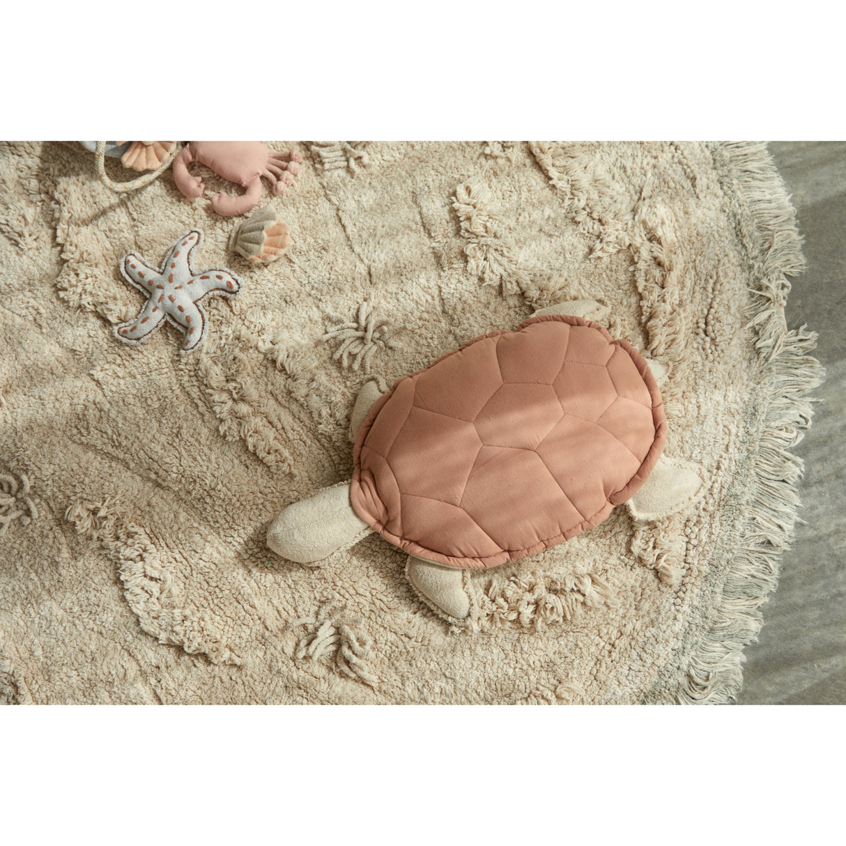 Sea Wonders Turtle Cushion