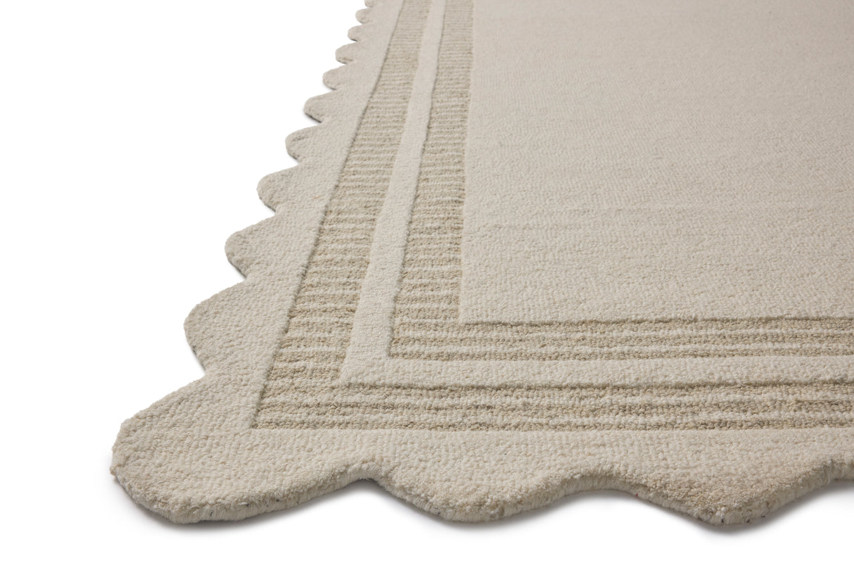 Chris Loves Julia Scottie Ivory Grey Area Rug