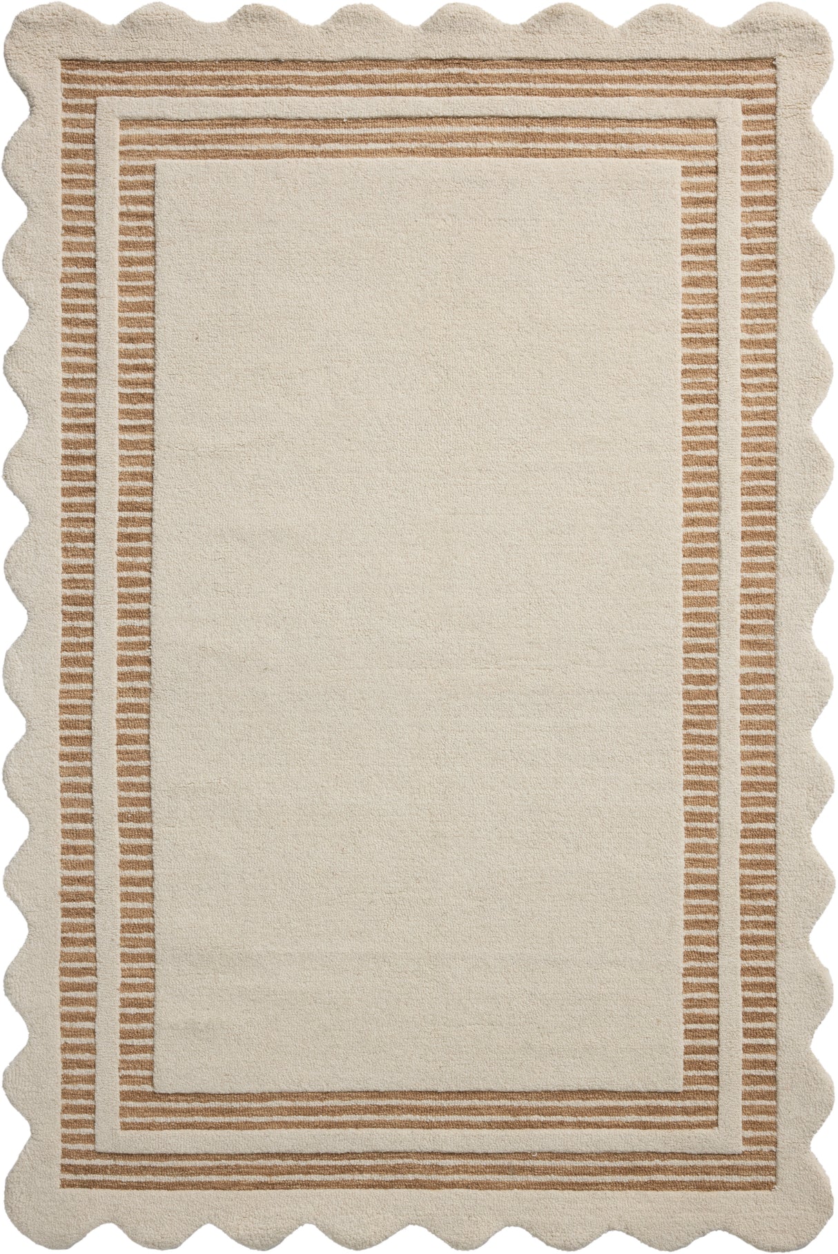 Chris Loves Julia Scottie Ivory Rust Area Rug