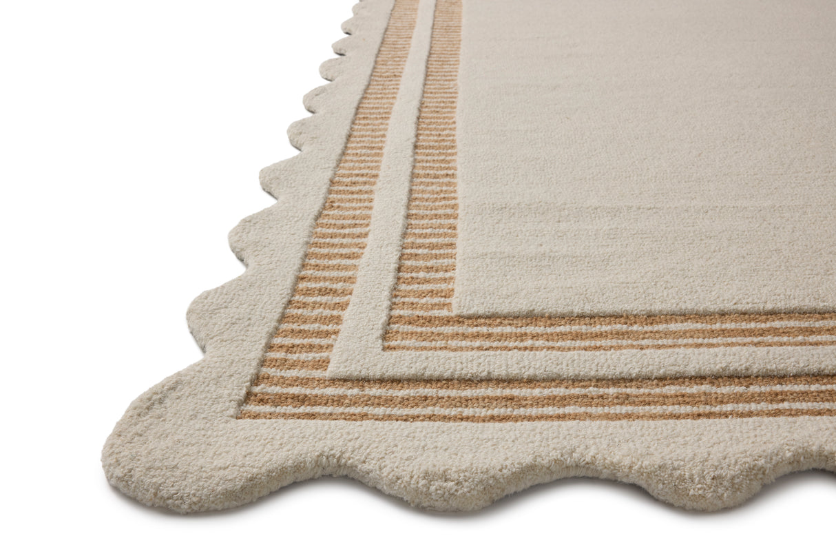 Chris Loves Julia Scottie Ivory Rust Area Rug