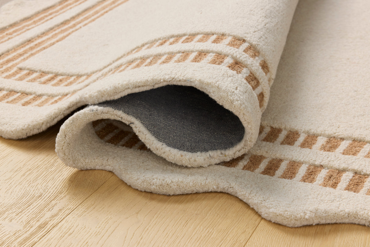 Chris Loves Julia Scottie Ivory Rust Area Rug