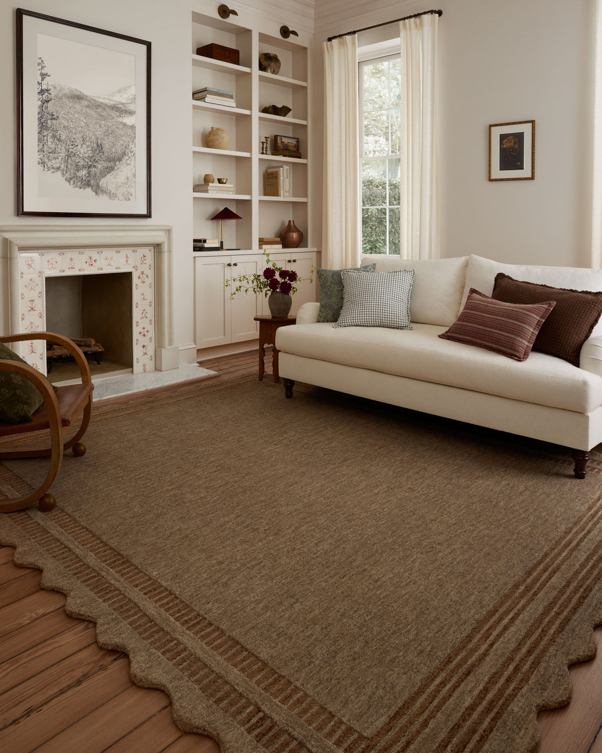 Chris Loves Julia Scottie Mocha Clay Area Rug