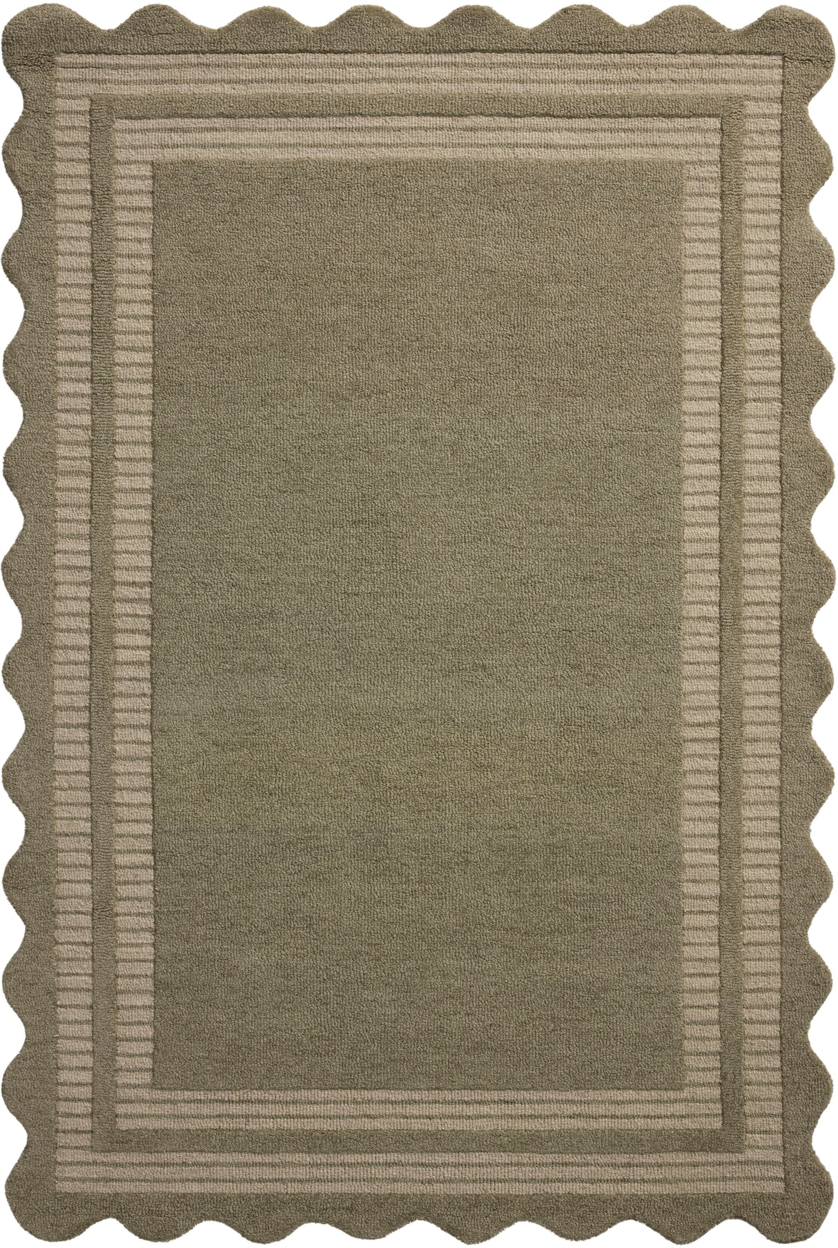 Chris Loves Julia Scottie Olive Pebble Area Rug