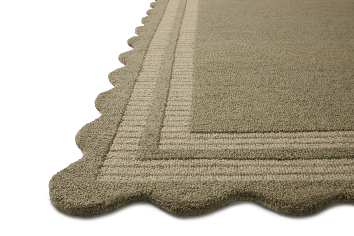 Chris Loves Julia Scottie Olive Pebble Area Rug