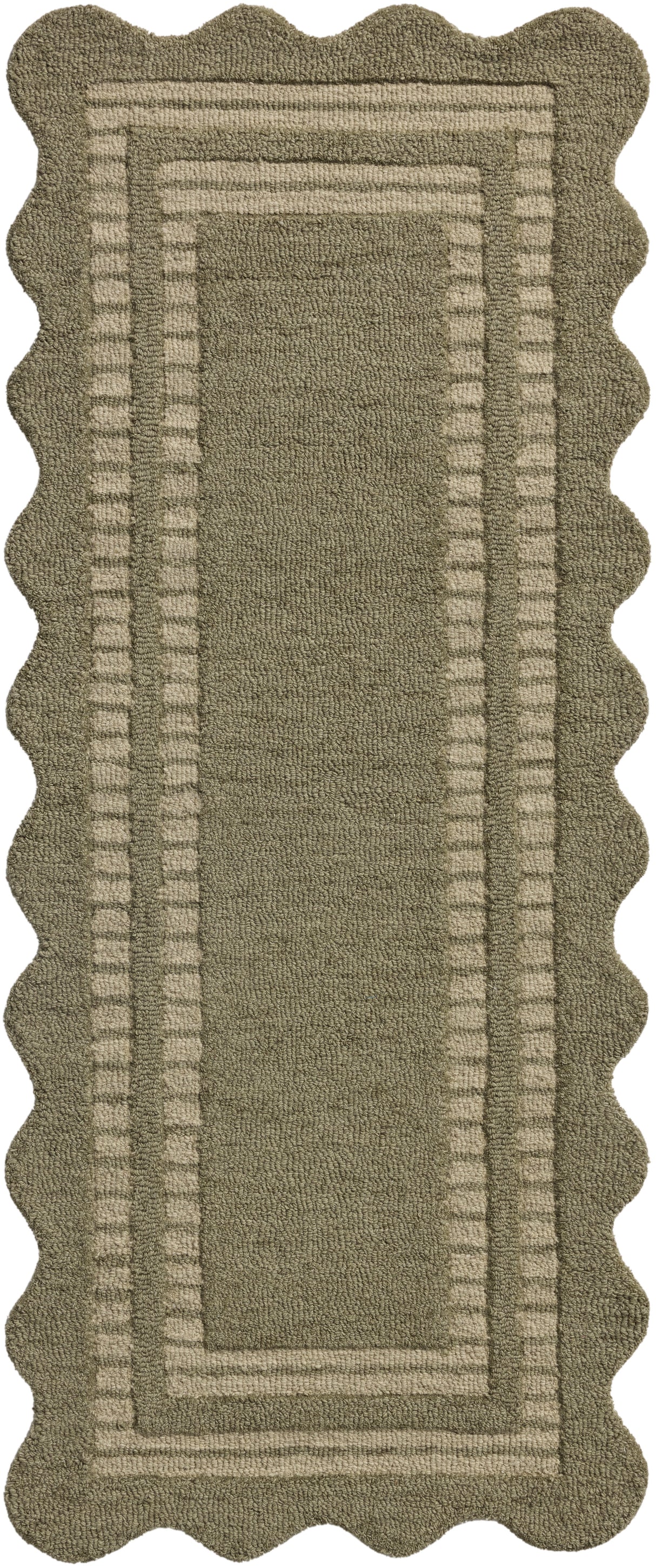 Chris Loves Julia Scottie Olive Pebble Area Rug