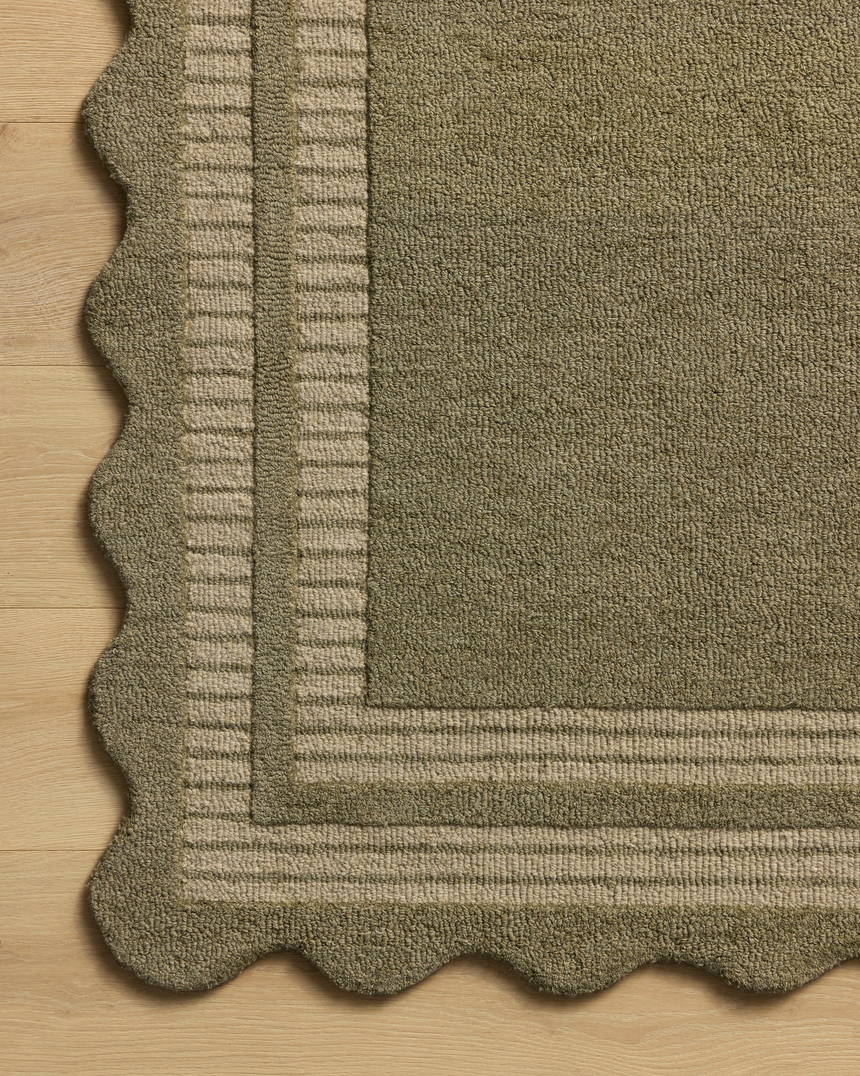 Chris Loves Julia Scottie Olive Pebble Area Rug