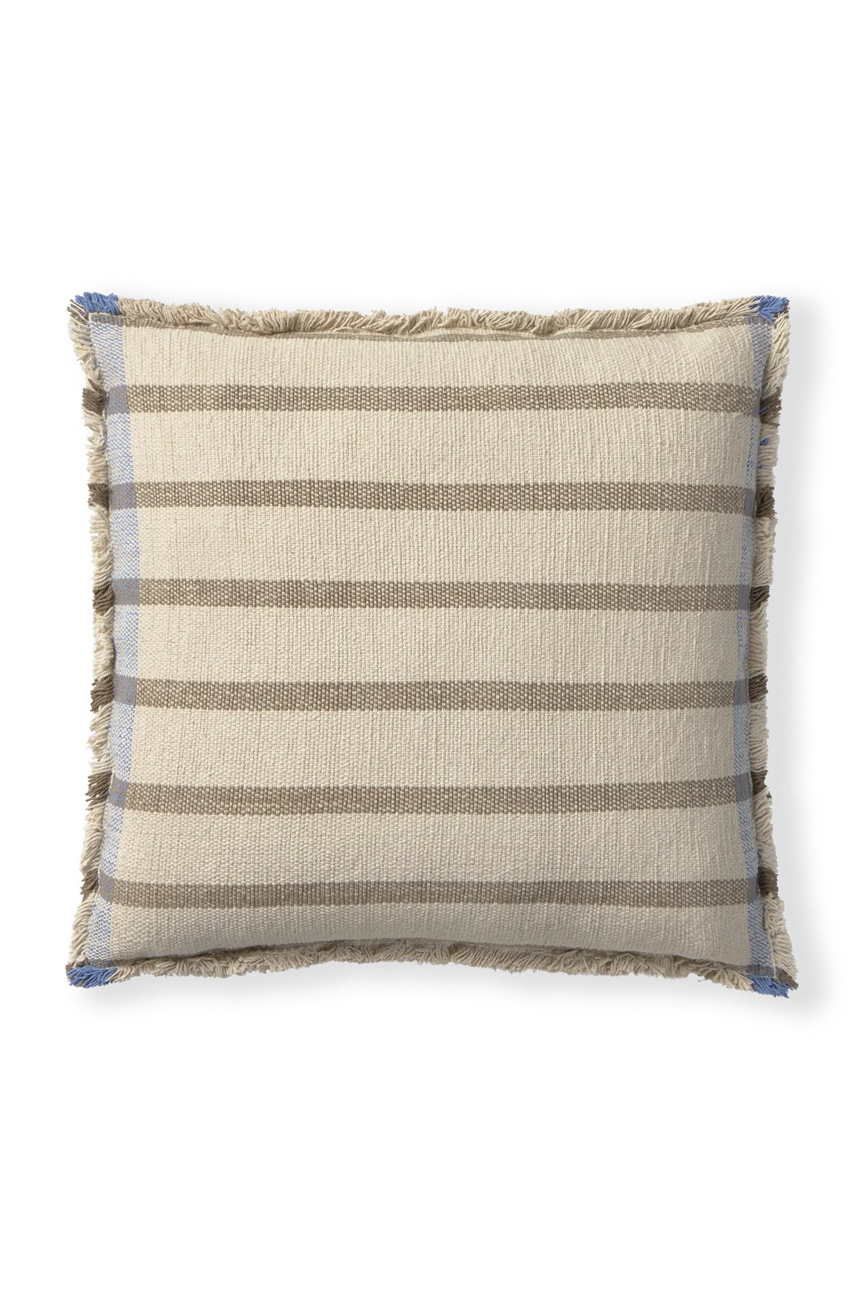 Square Lines Brown Cushion