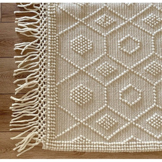 Leslie Chunky Loop Wool Living Room Rug