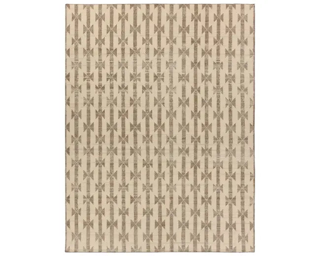 Tessera Hand-Knotted Cream Area Rug