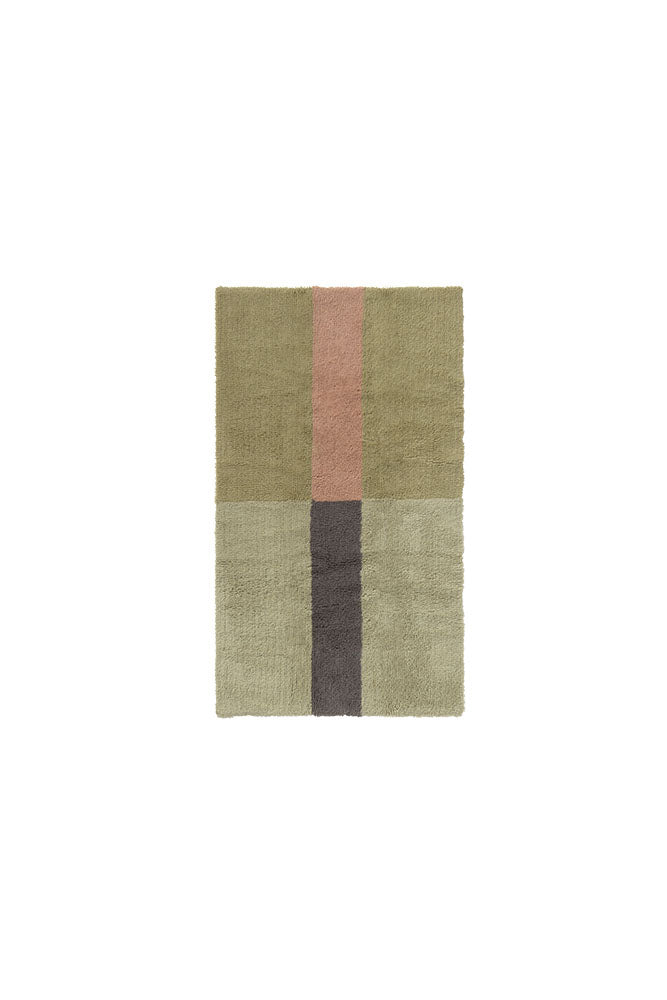 Chroma Dusty Pink Wool Washable Area Rug