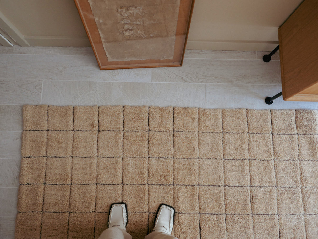 Mosaic Amber Woolable Area Rug