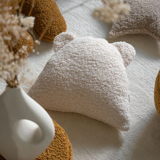 Bear Cream White Cushion