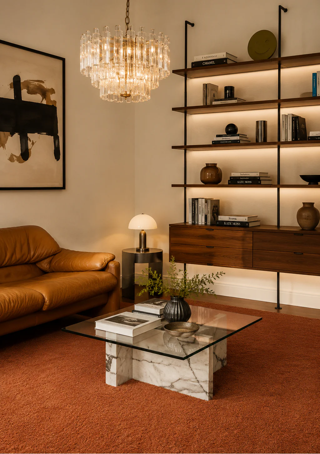 Haven Toffee Brown Solid Hand-Tufted Wool Rug