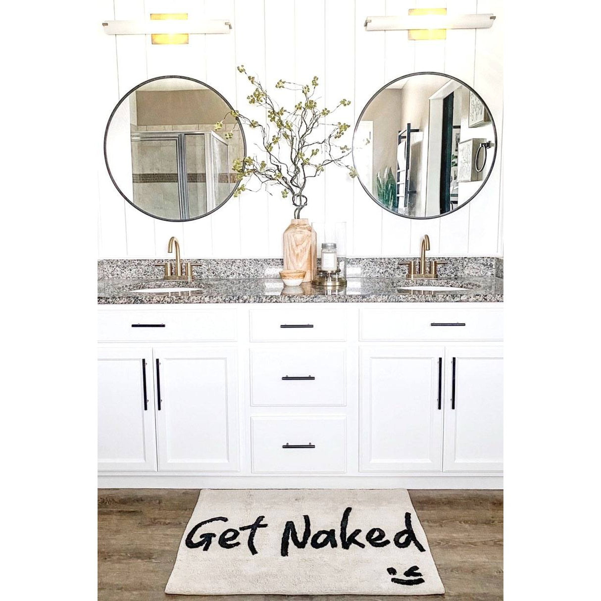 Get Naked Washable Cotton Bath Mat