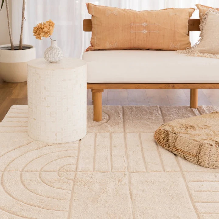 Natural Deco Washable Area Rug