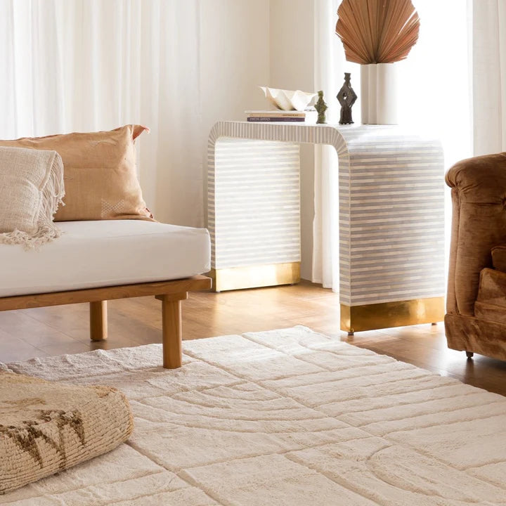 Natural Deco Washable Area Rug