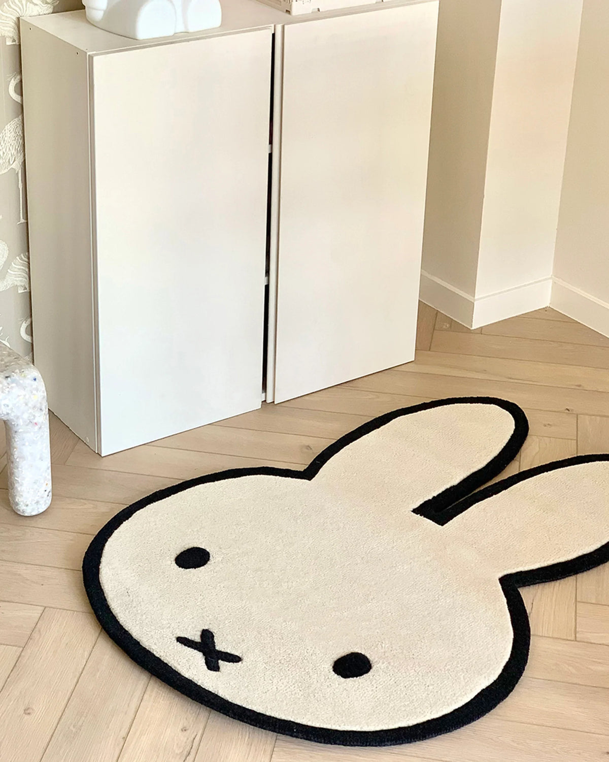 Rug NIJNTJE MIFFY Cream / Black Print