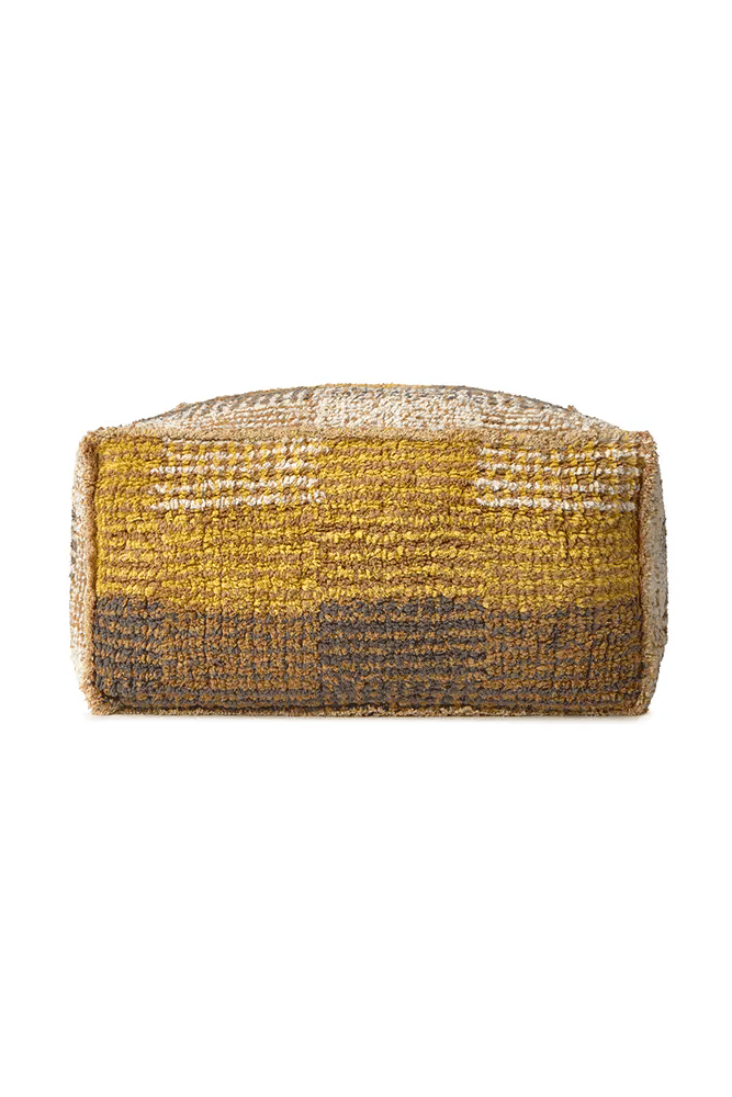Reversible Ochre City Pouf