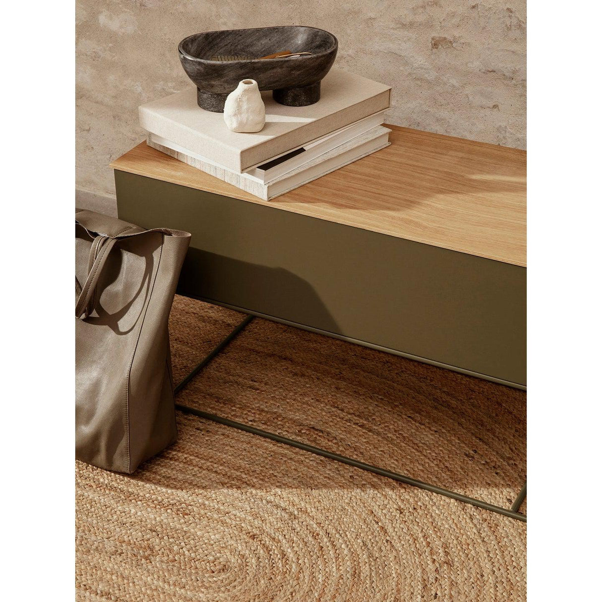 Rugs by Roo | Ferm Living Eternal Oval Jute Rug Natural Large Area Rug-1104263337