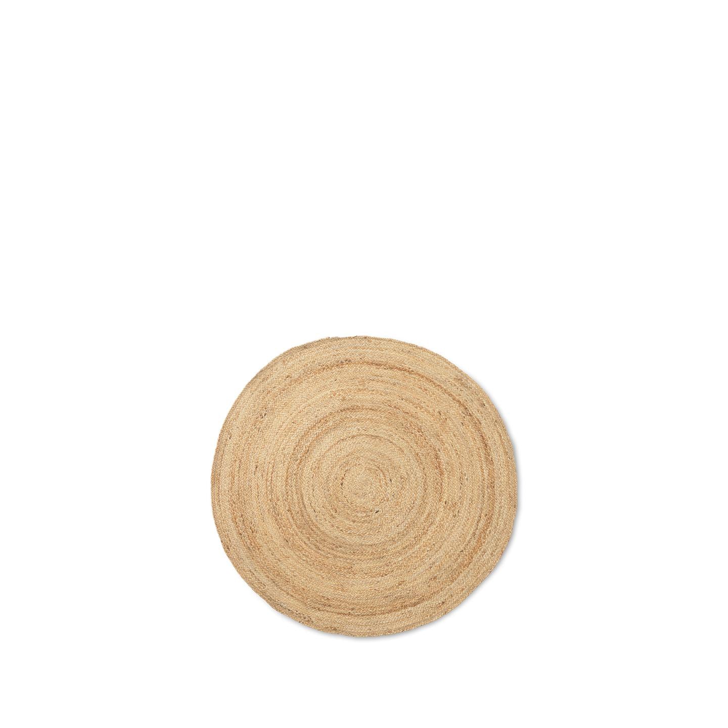 Rugs by Roo | Ferm Living Eternal Round Jute Rug Natural Large Area Rug-1104263341