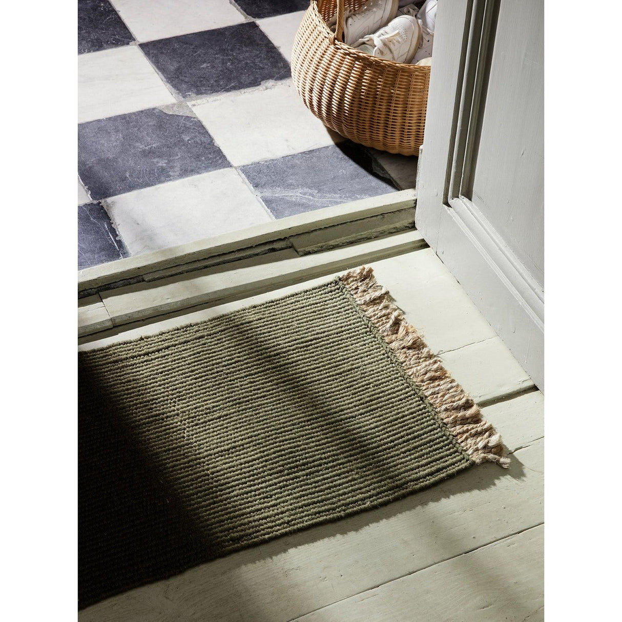 Rugs by Roo | ferm LIVING Block Mat Olive Area Rug-1104264785