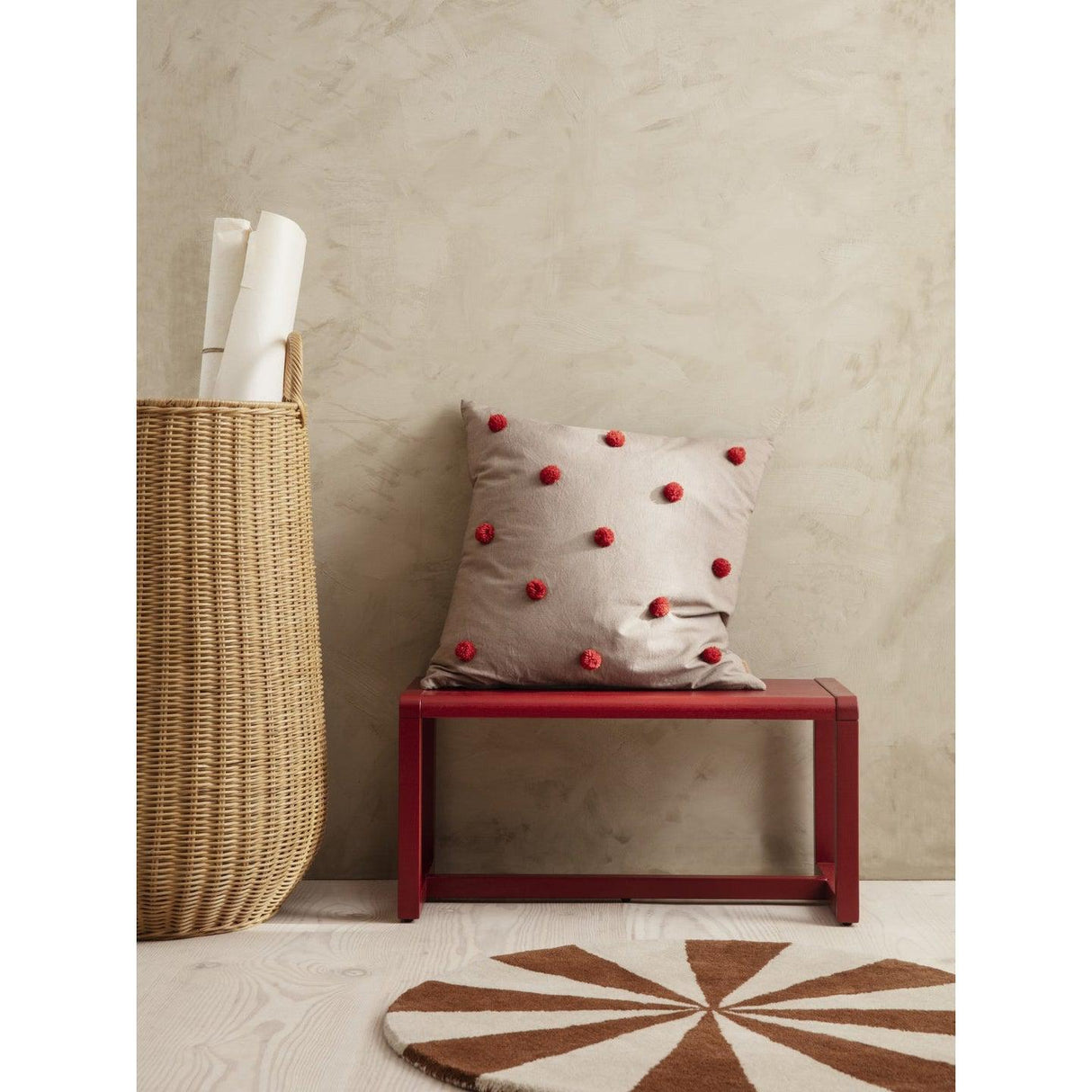 Rugs by Roo | ferm LIVING Arch Tufted Dark Brick Large Area Rug-1104264848