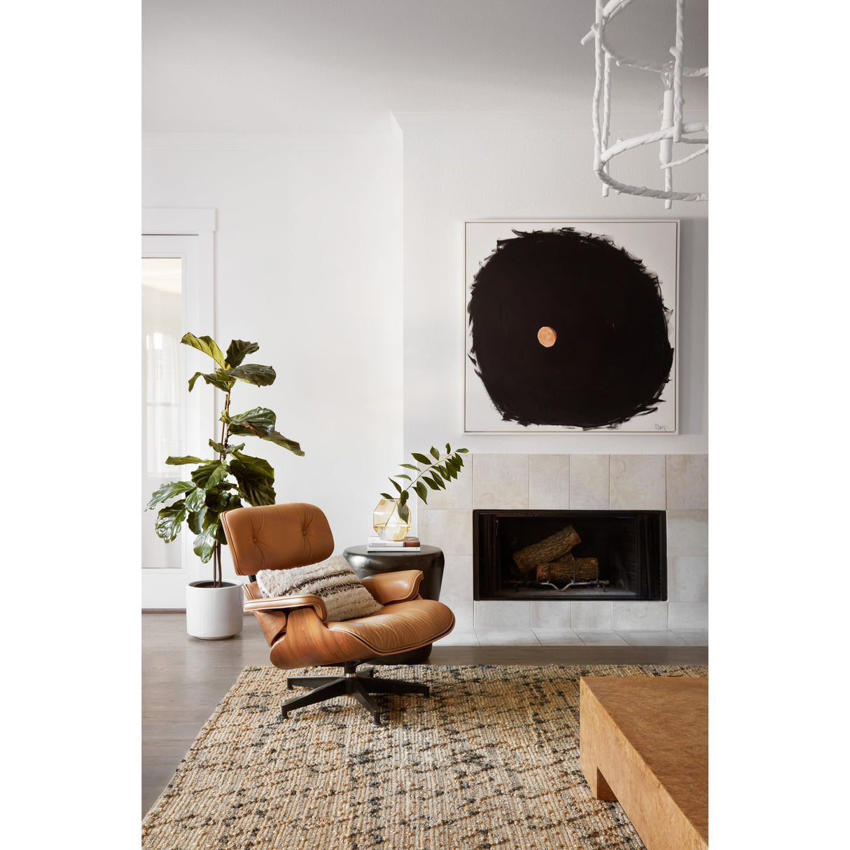 Rugs by Roo Loloi Beacon Charcoal Area Rug in size 2' 3" x 3' 9"