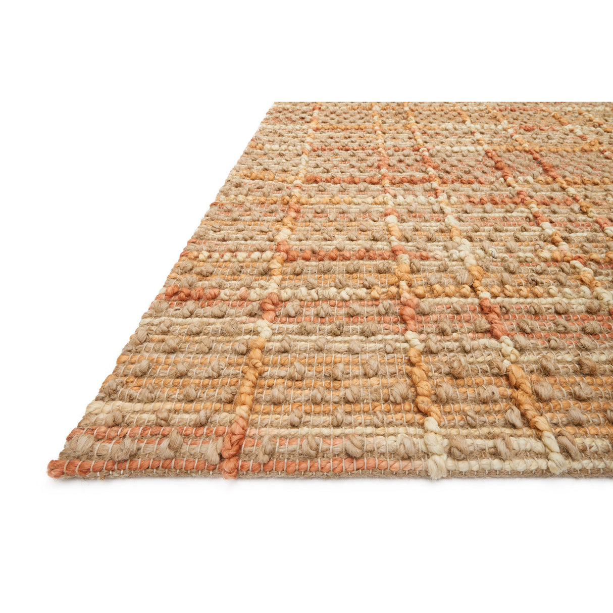 Rugs by Roo Loloi Beacon Tangerine Area Rug in size 2' 6" x 7' 6"