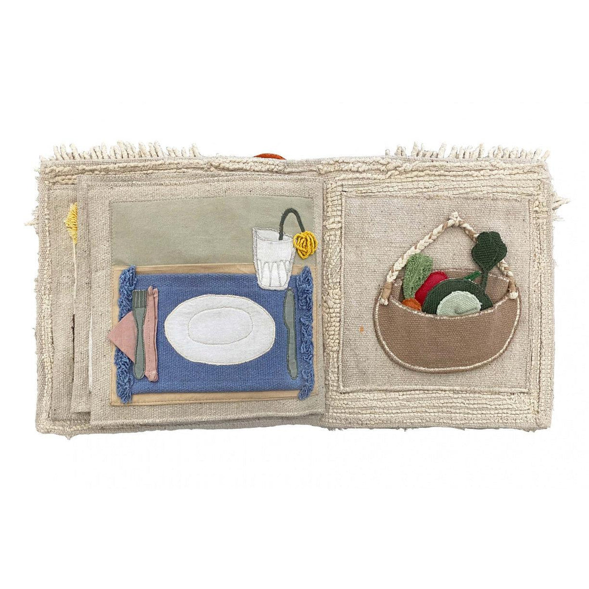 Rugs by Roo | Lorena Canals Oli & Carol "Cool Kids Eat Healthy" Textile Book-BOOK-GARDEN