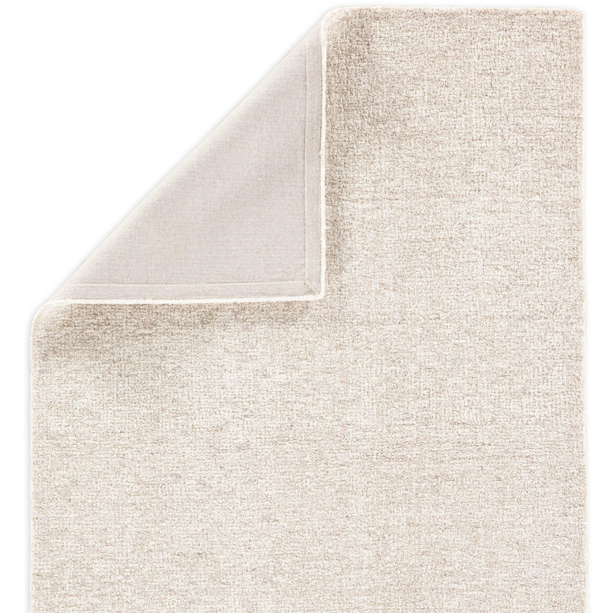 Rugs by Roo | Jaipur Living Oland Handmade Solid Ivory Gray Area Rug-RUG139221