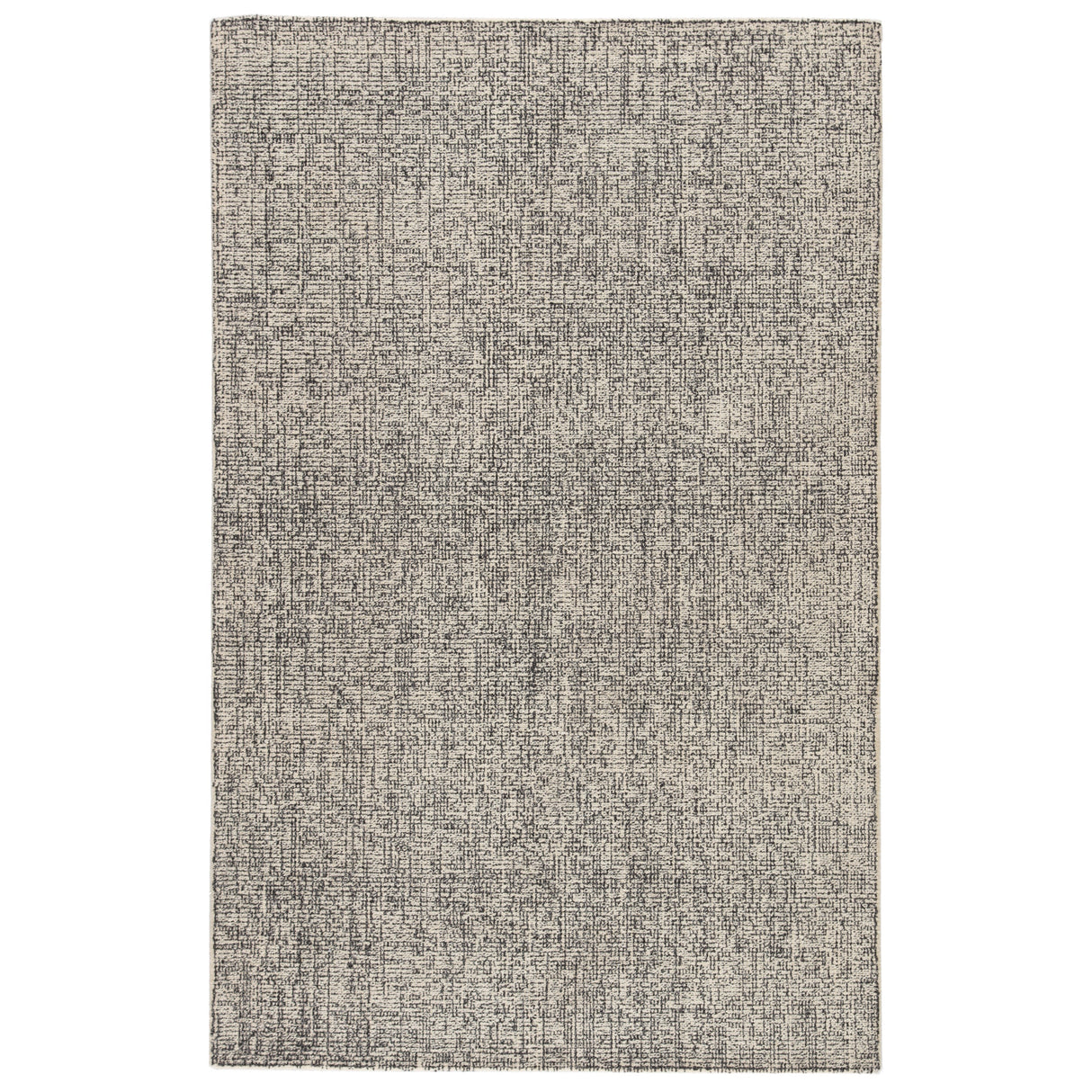 Rugs by Roo | Jaipur Living Oland Handmade Solid Cream Black Area Rug-RUG145042