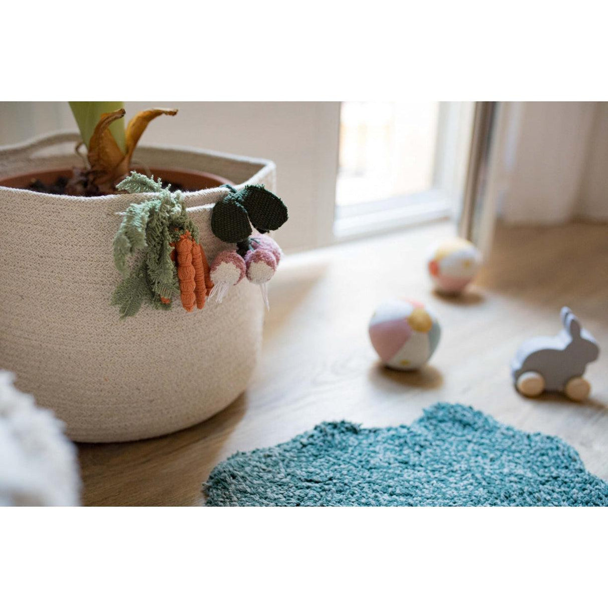 Rugs by Roo | Lorena Canals Oli & Carol Veggies Basket-BSK-VEGGIES