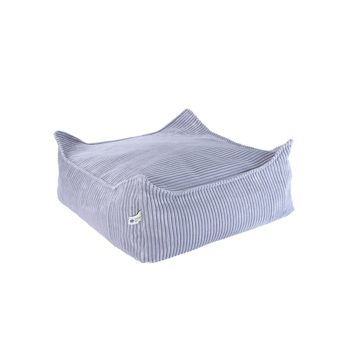 Wigiwama Blueberry Blue Square Ottoman at Rugs by Roo